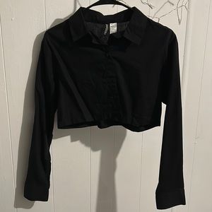 Long sleeve crop shirt